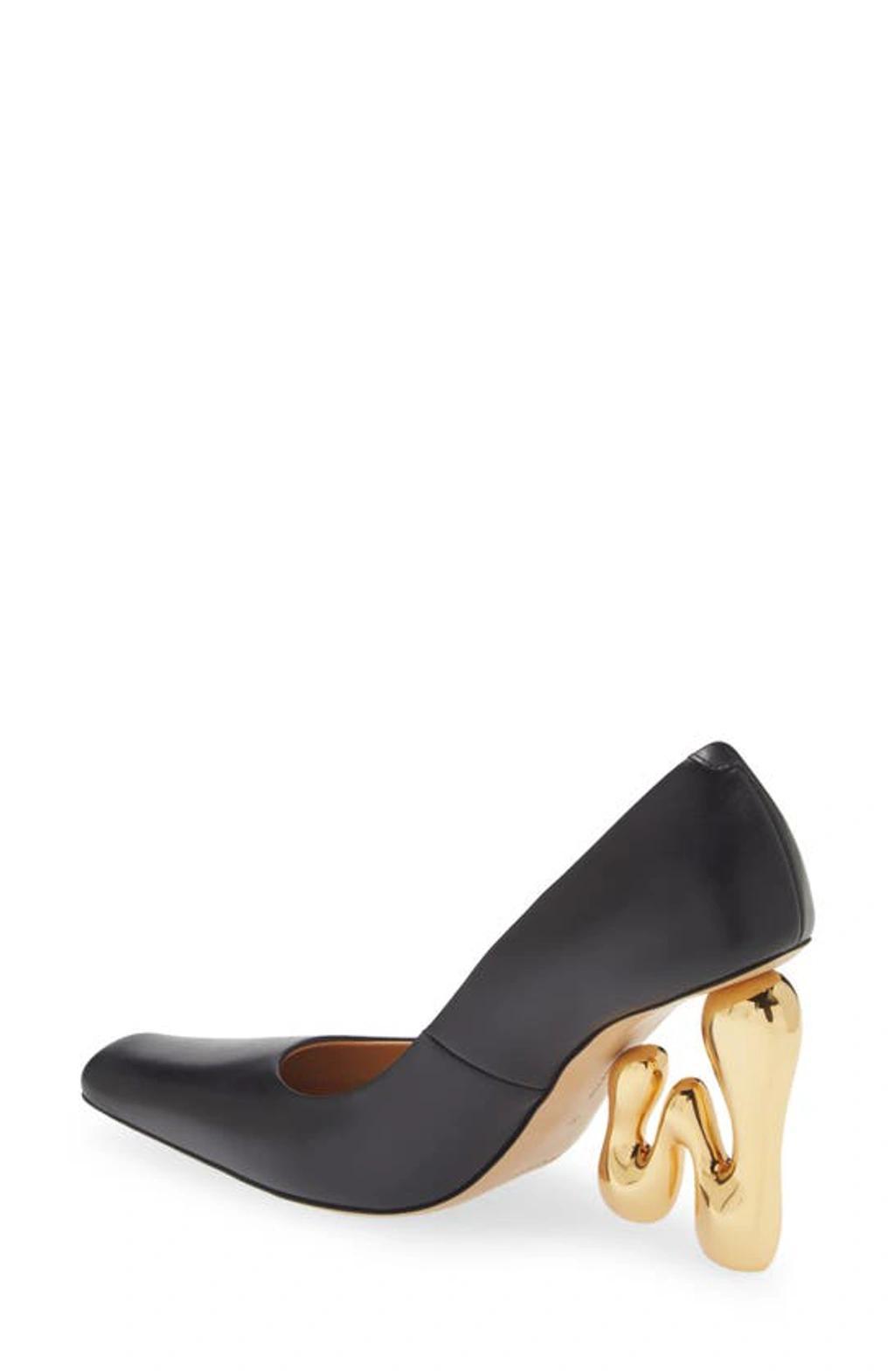 JW ANDERSON Sculpted-heel Leather Pumps In Black Product Image