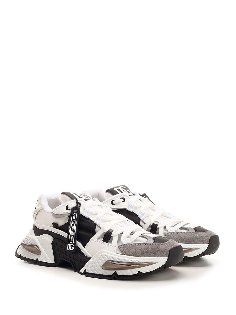 DOLCE & GABBANA Air Master Tech Low Top Sneakers In Bianco Product Image
