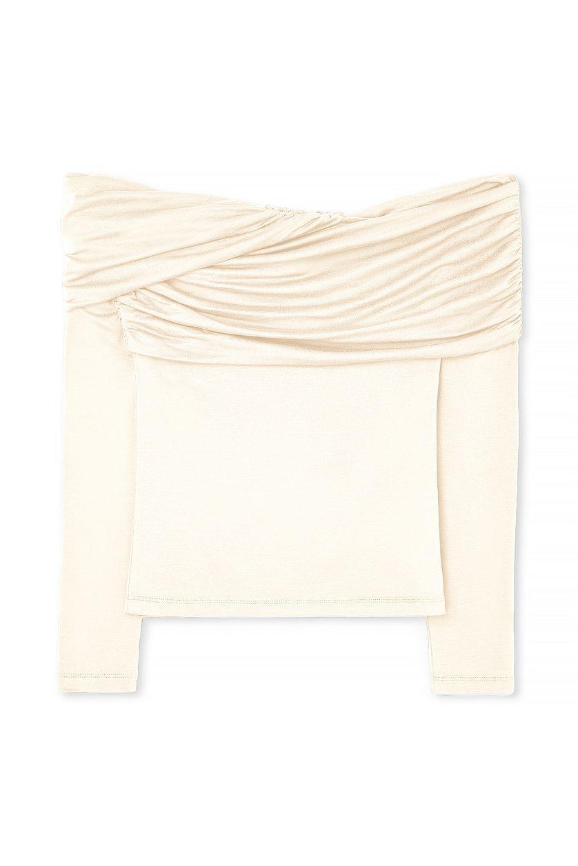 Soft Line Off Shoulder Draped Top Product Image