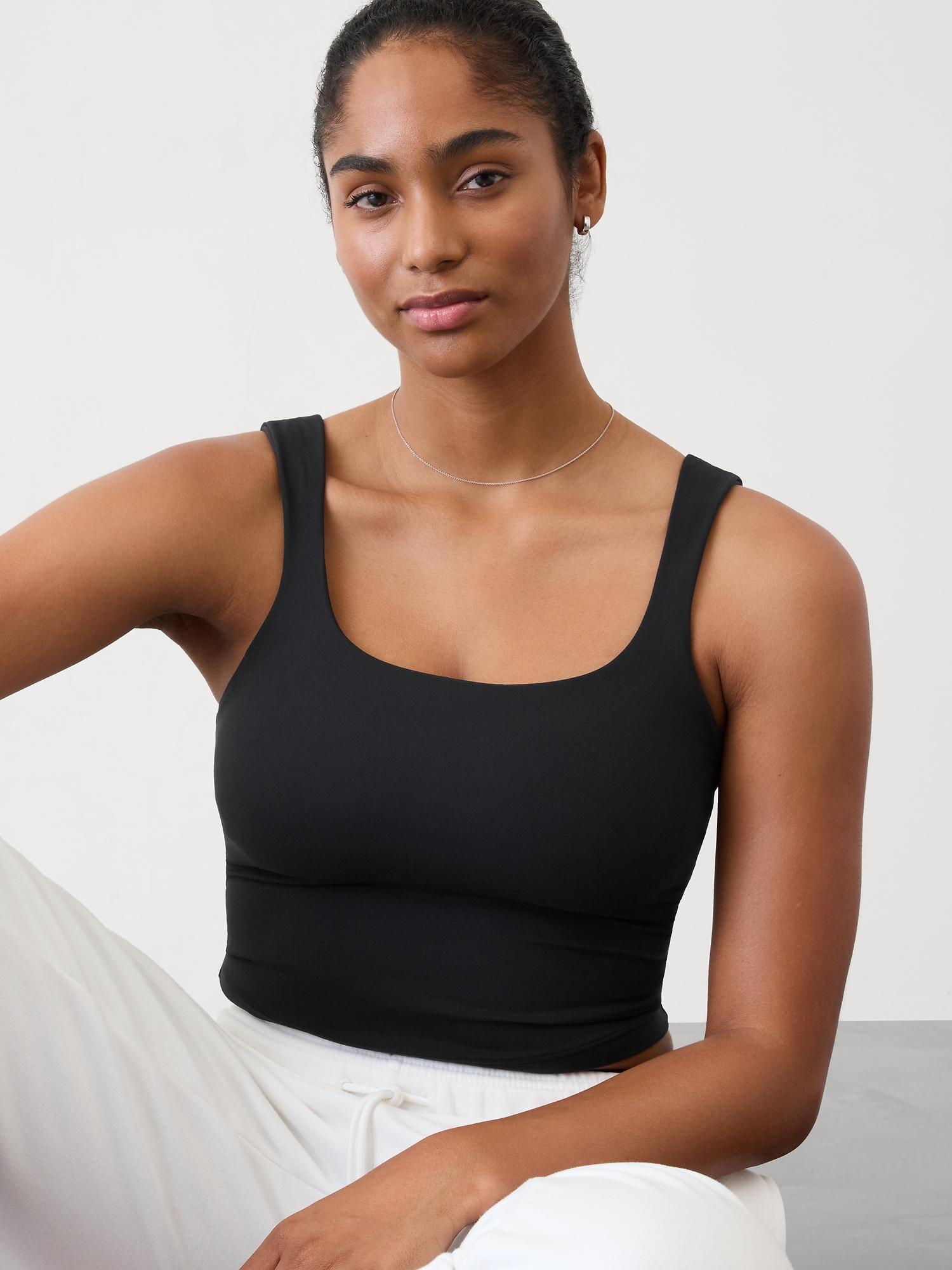 Transcend Square Neck Crop Sports Bra D-DD Product Image