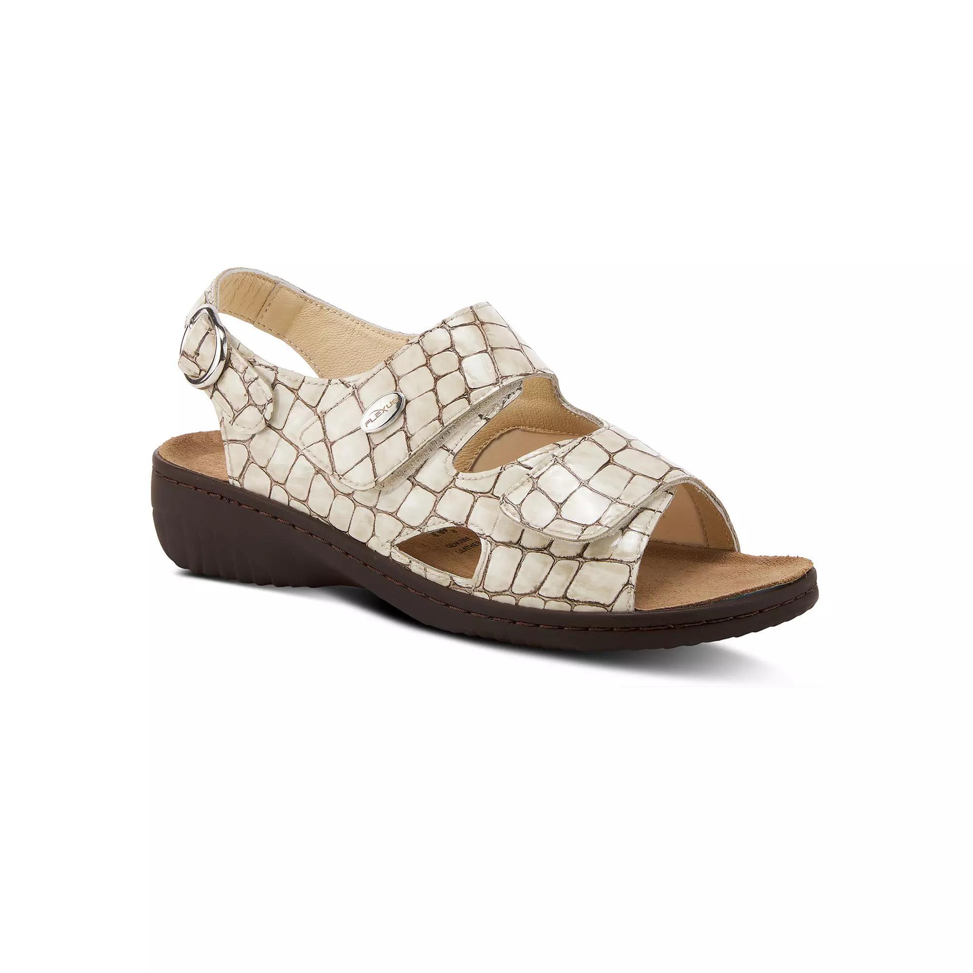 Flexus by Spring Step Aksamala Women's Slingback Sandals, Size: 38, Beige Patent Product Image