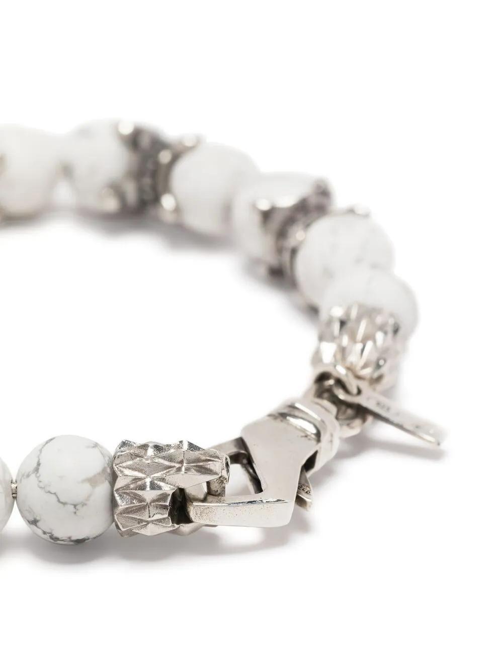 EMANUELE BICOCCHI Beaded Chain Bracelet In White Product Image