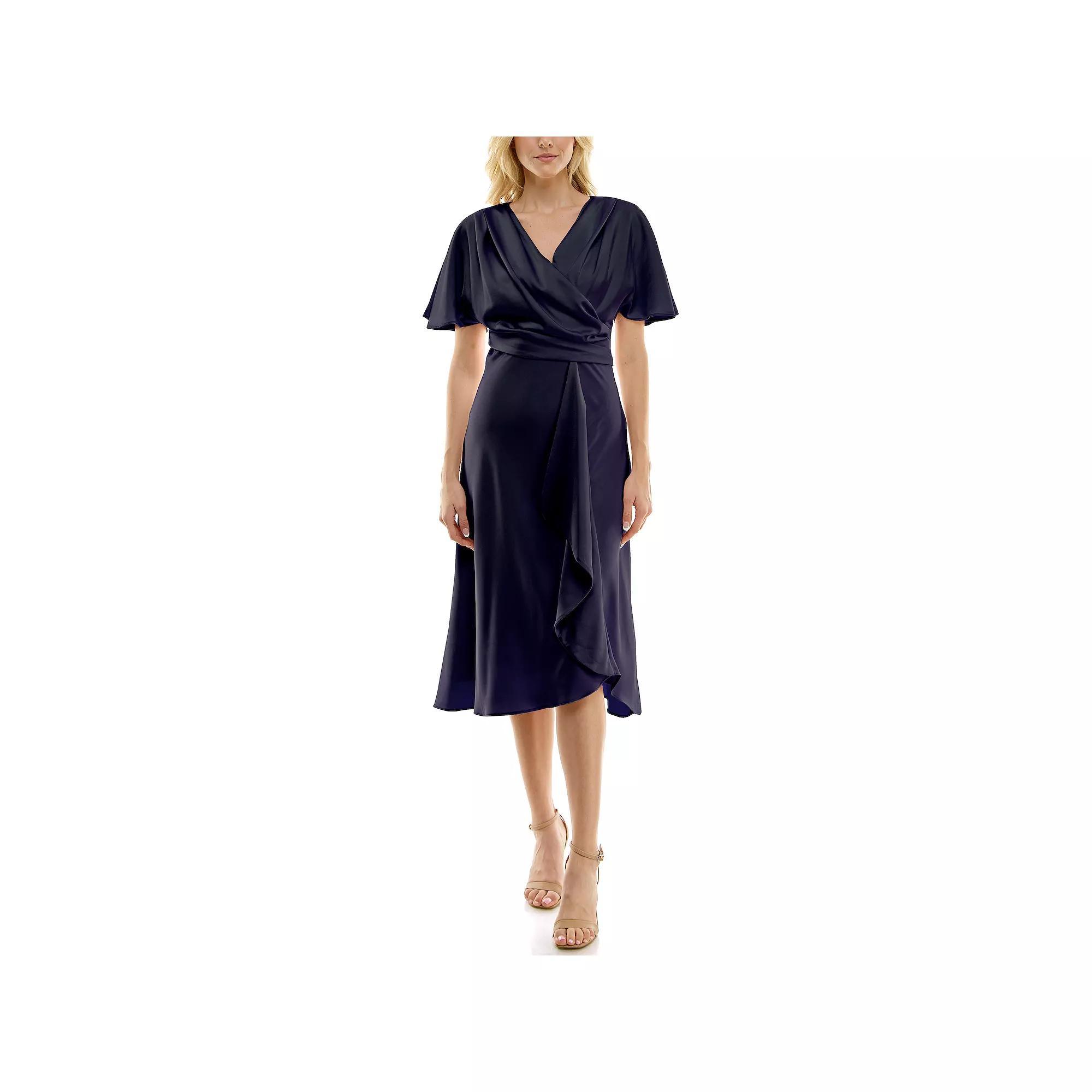 Women's Taylor Dolman Sleeve Bias Cut Midi Dress, Size: 6, Candy Pink Product Image