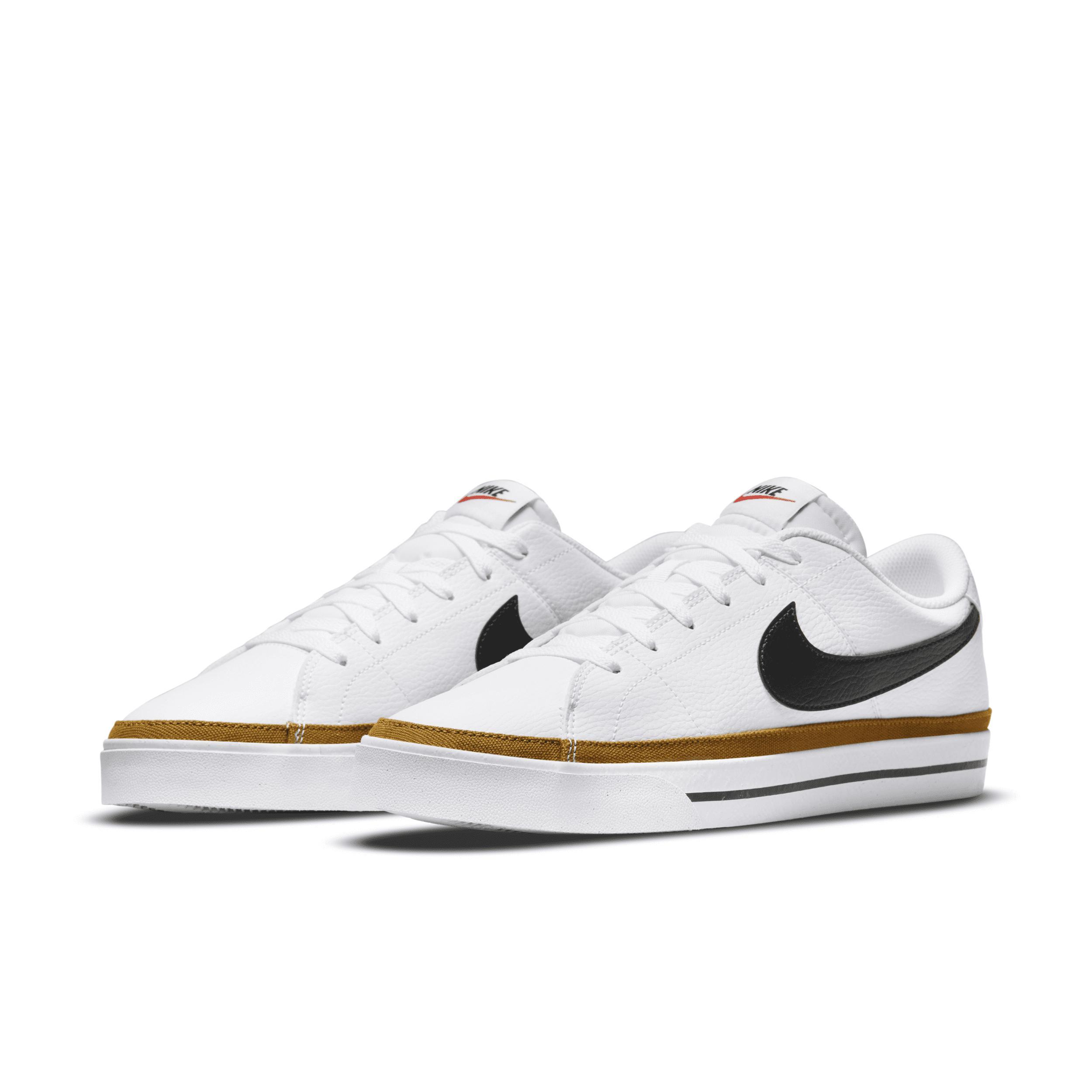 Nike Men's Court Legacy Next Nature Casual Shoes in White/White Size 12 Leather/Canvas Product Image