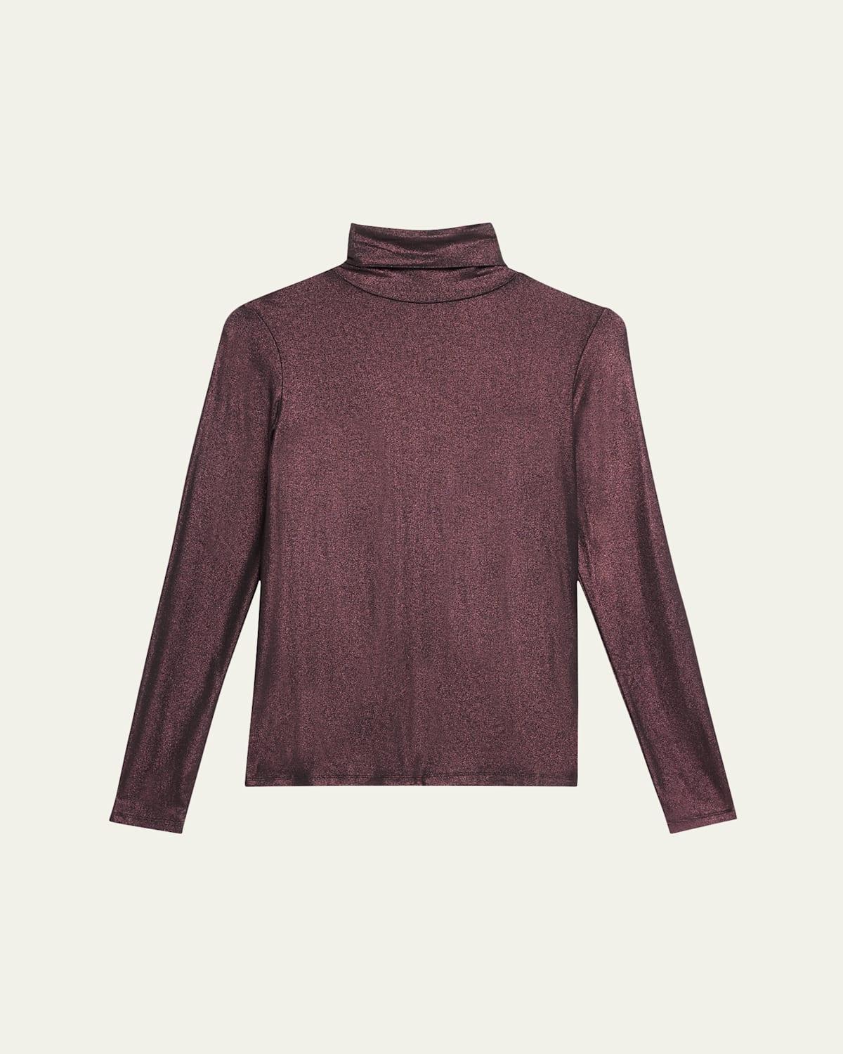 Majestic Filatures Metallic Turtleneck Top Product Image
