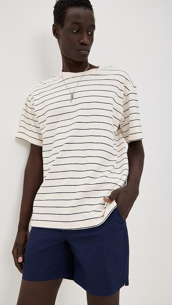 FRAME Short Sleeve Relaxed Stripe Shirt | Shopbop Product Image