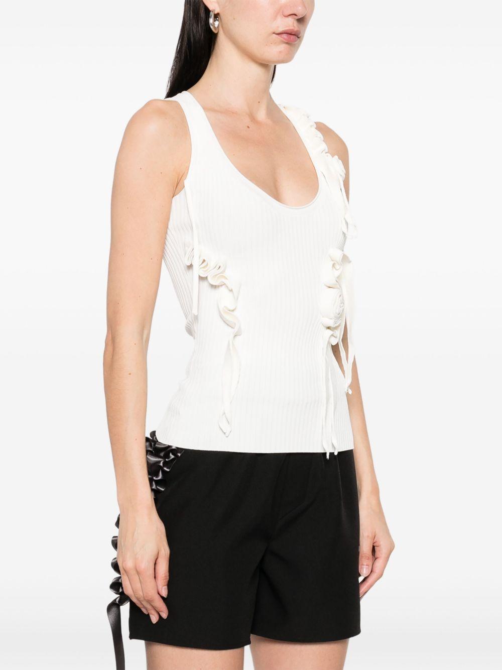 knitted ribbon tank top Product Image