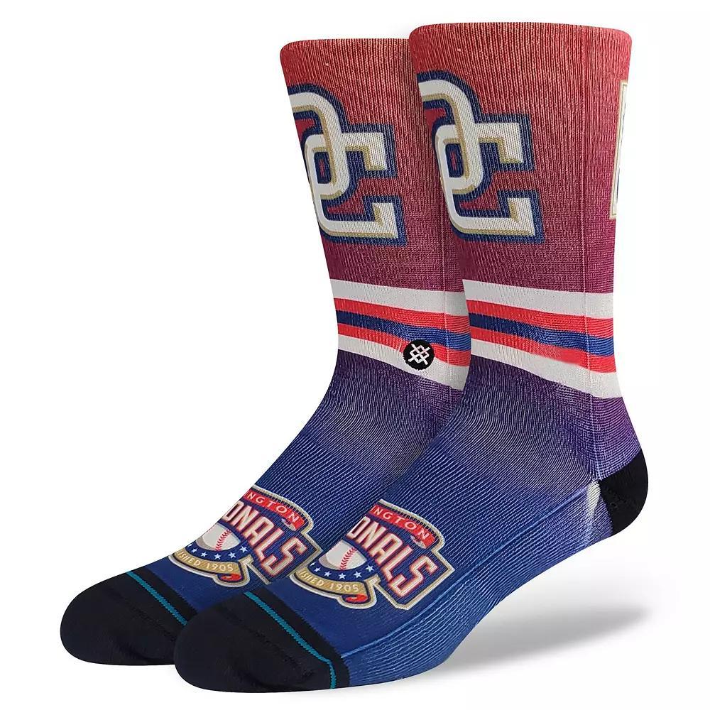 Men's Stance Washington Nationals Cooperstown Collection Crew Socks, Size: Large, Team Product Image