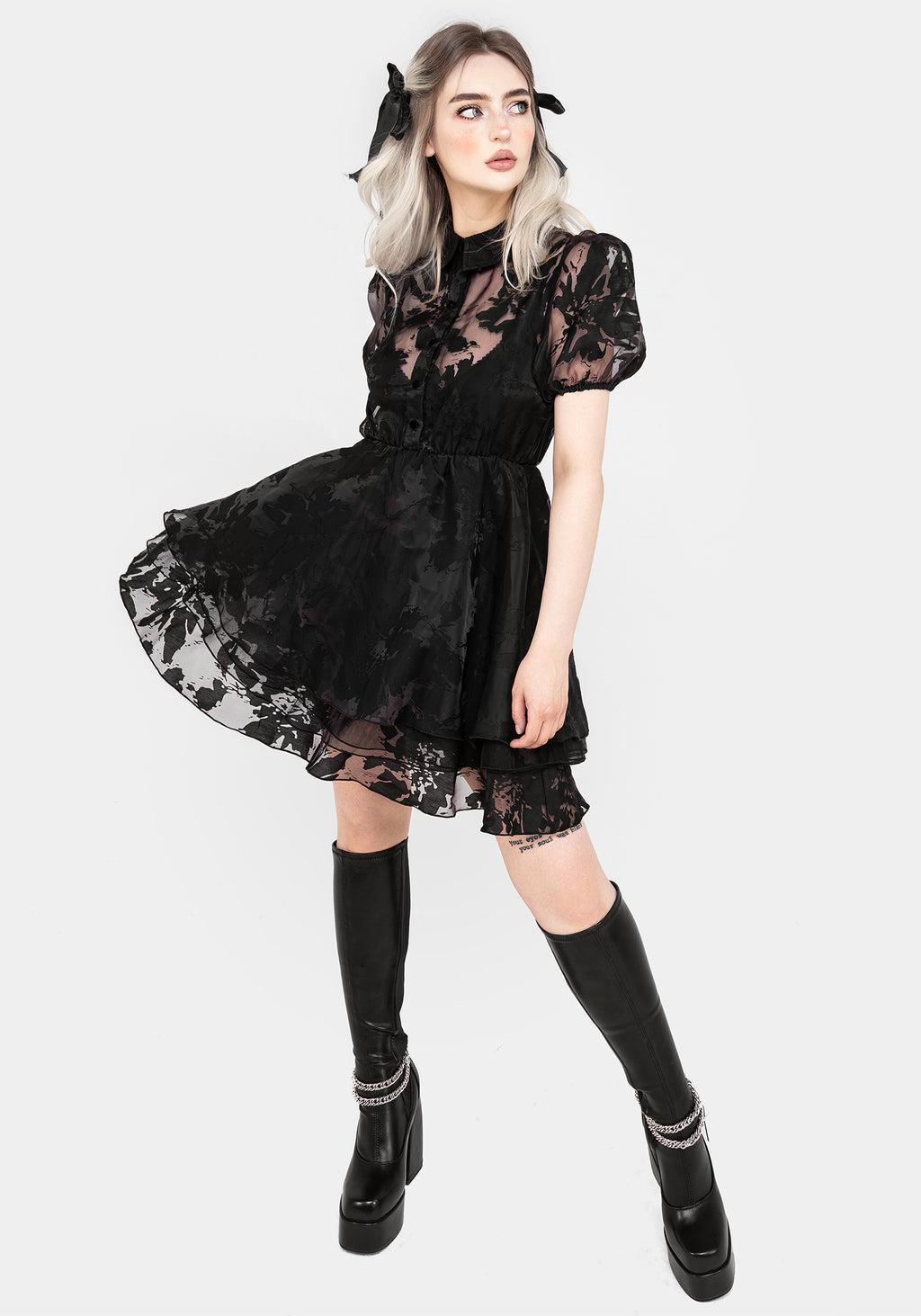 Spectre Layered Mini Shirt Dress Product Image