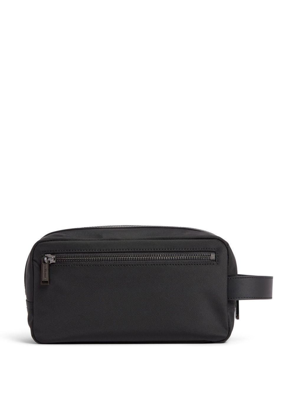 logo-patch wash bag Product Image