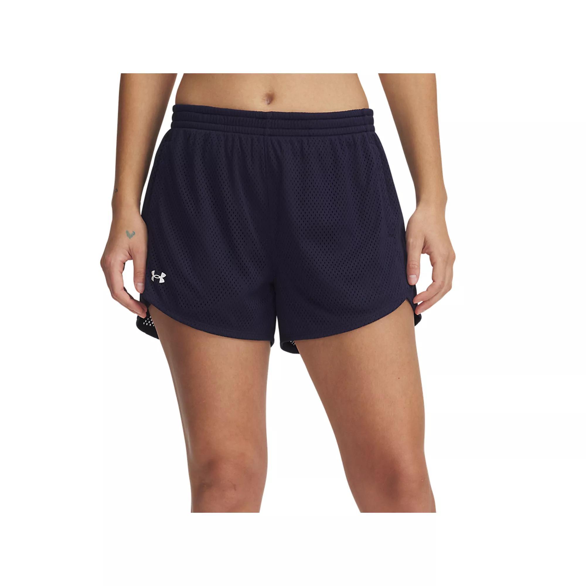 Women's Under Armour Tech™ Play Up Mesh Shorts, Size: XL, Black Navy Product Image