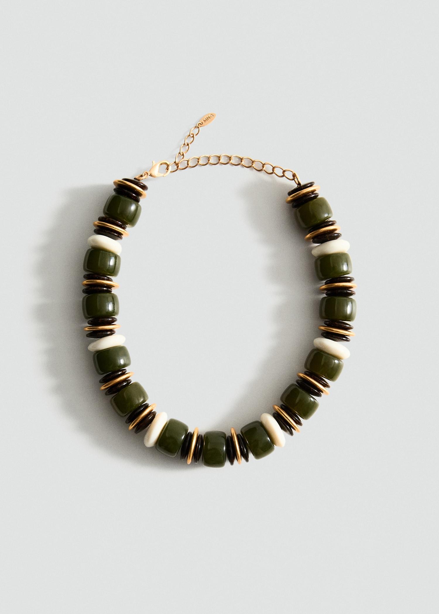 Combined ball necklace - Women | MANGO USA Product Image