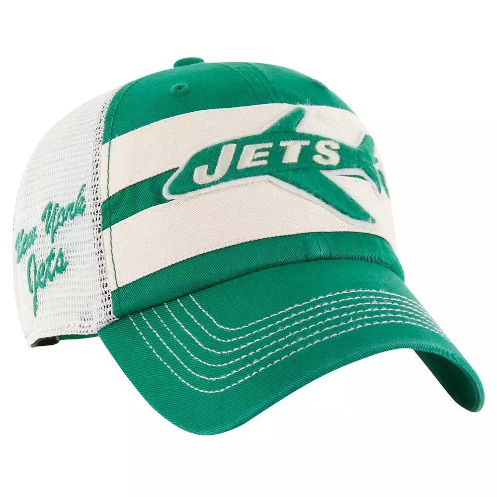 Mens 47 Kelly New York Jets Throwback Clubhouse Boon Clean-Up Trucker Adjustable Hat Product Image