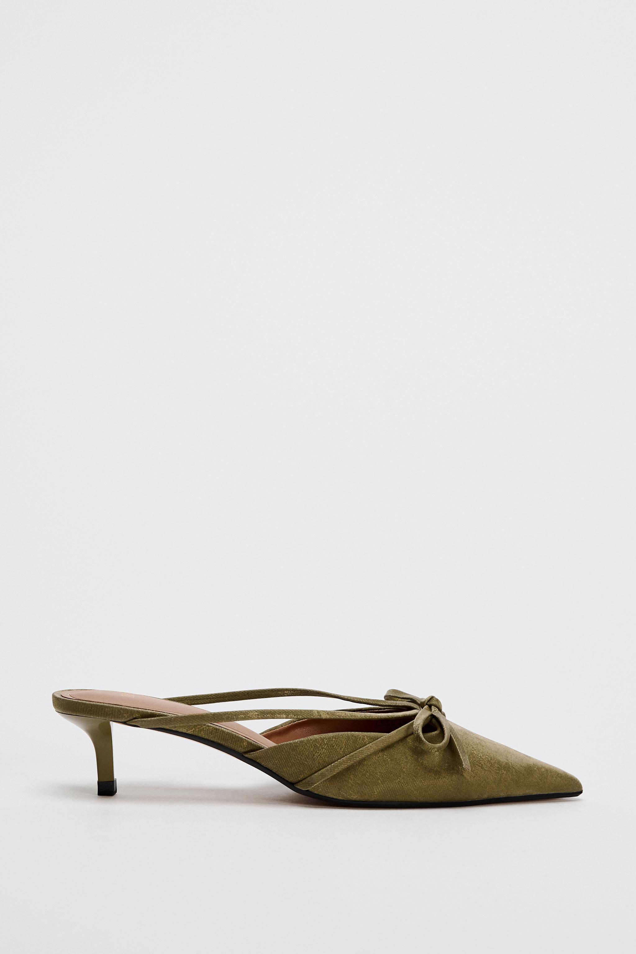 SLINGBACK BOW KITTEN HEELS Product Image