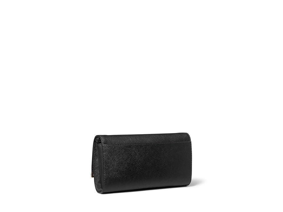 Large East-West Leather Clutch Bag Product Image