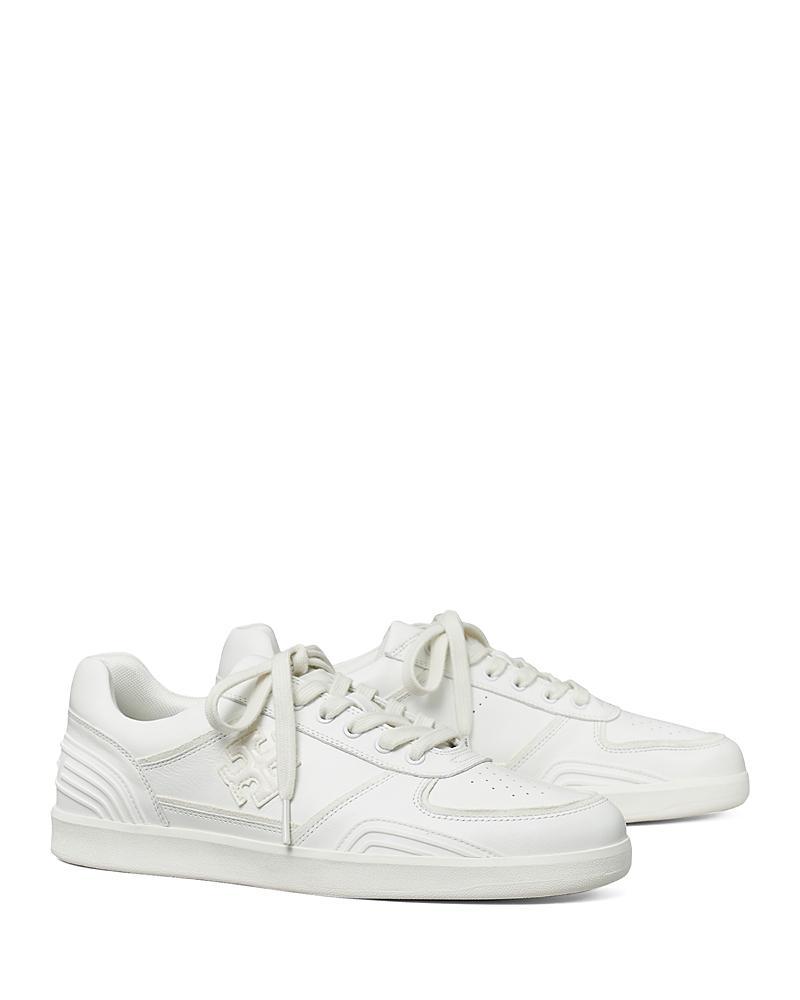 Tory Burch Womens Clover Court Lace Up Low Top Sneakers Product Image