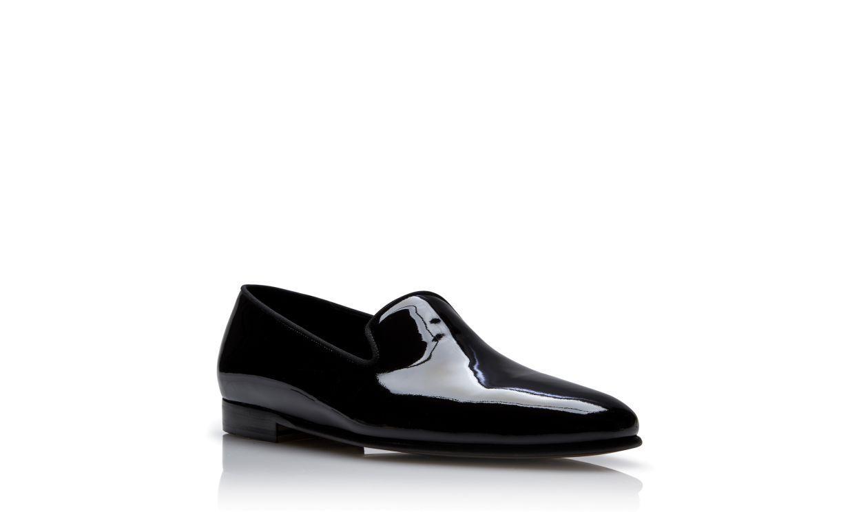 MARIO Black Patent Leather Loafers Product Image