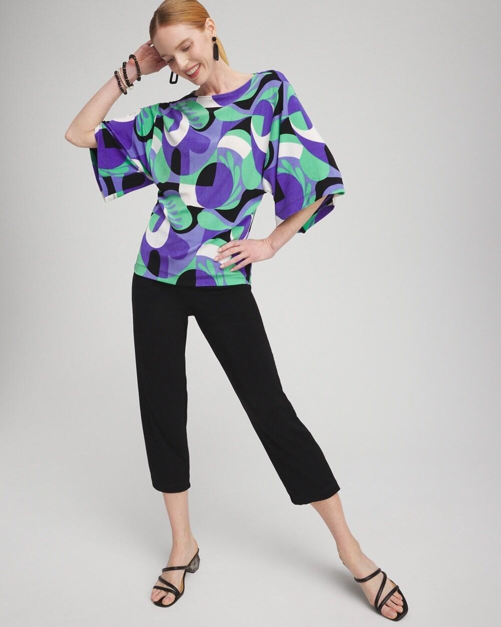 Travelers™ Abstract Kimono Sleeve Top Product Image