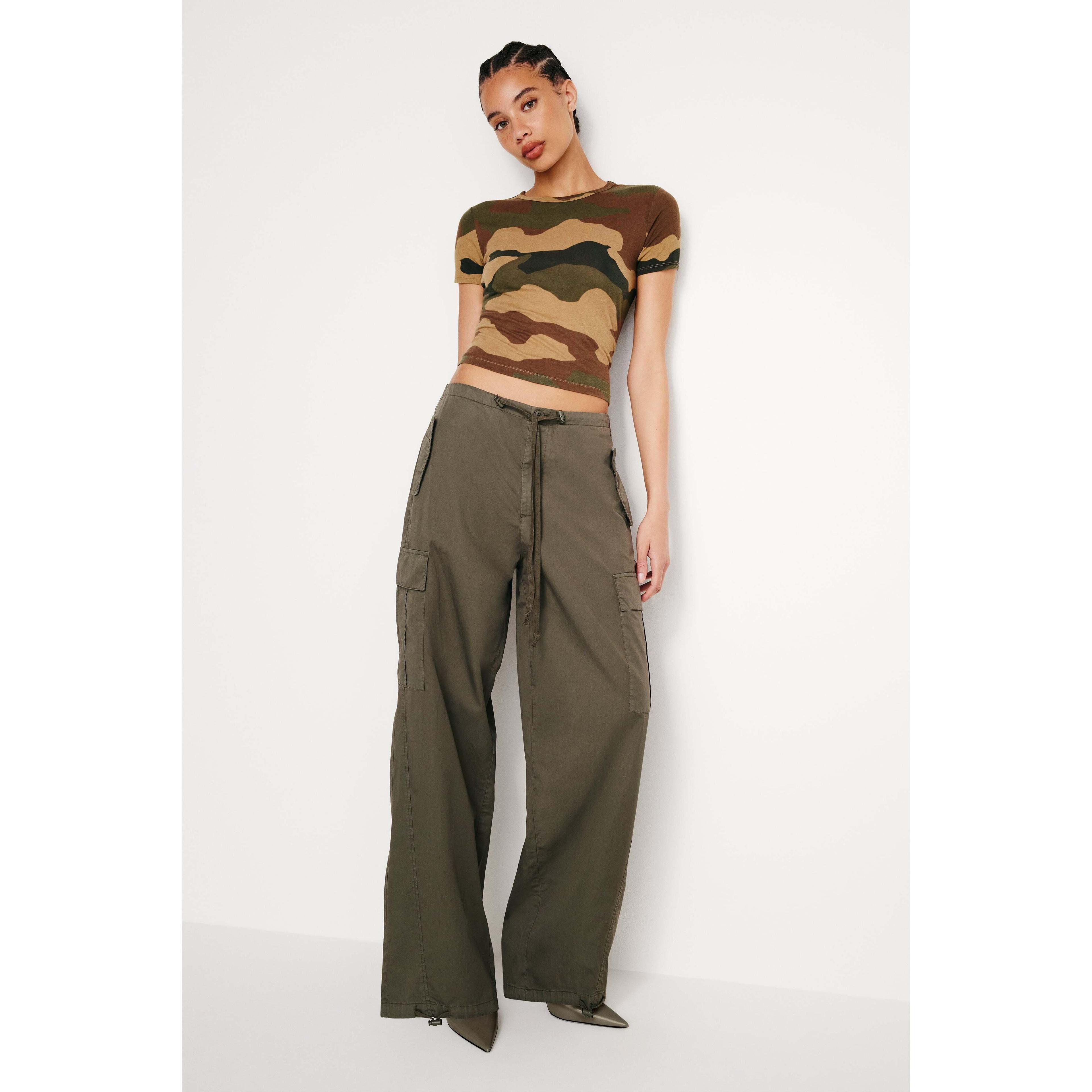 Good American Parachute Drawstring Cargo Pants Product Image