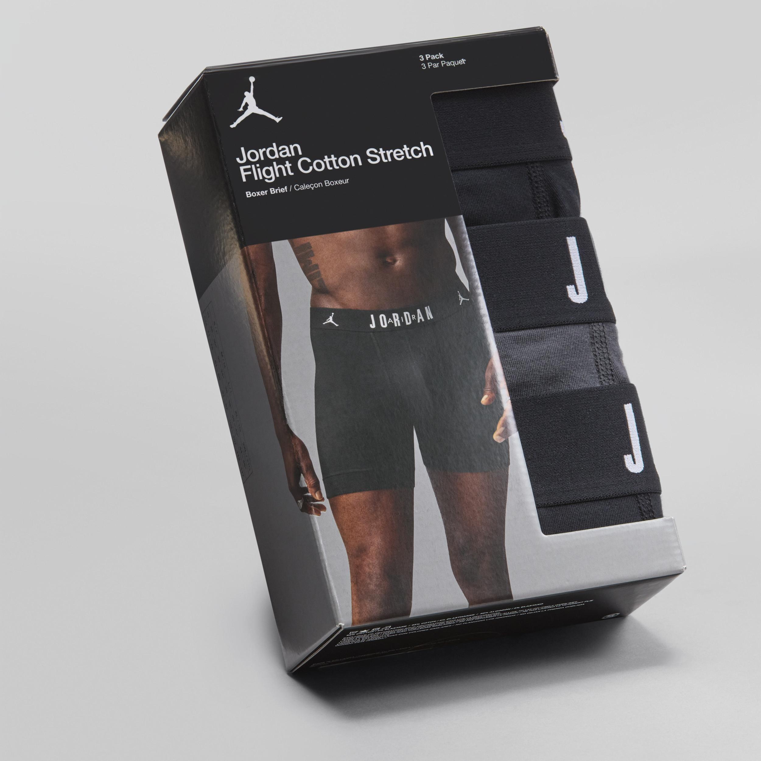 Men's Jordan Flight Cotton Core Boxer Briefs (3-Pack) Product Image
