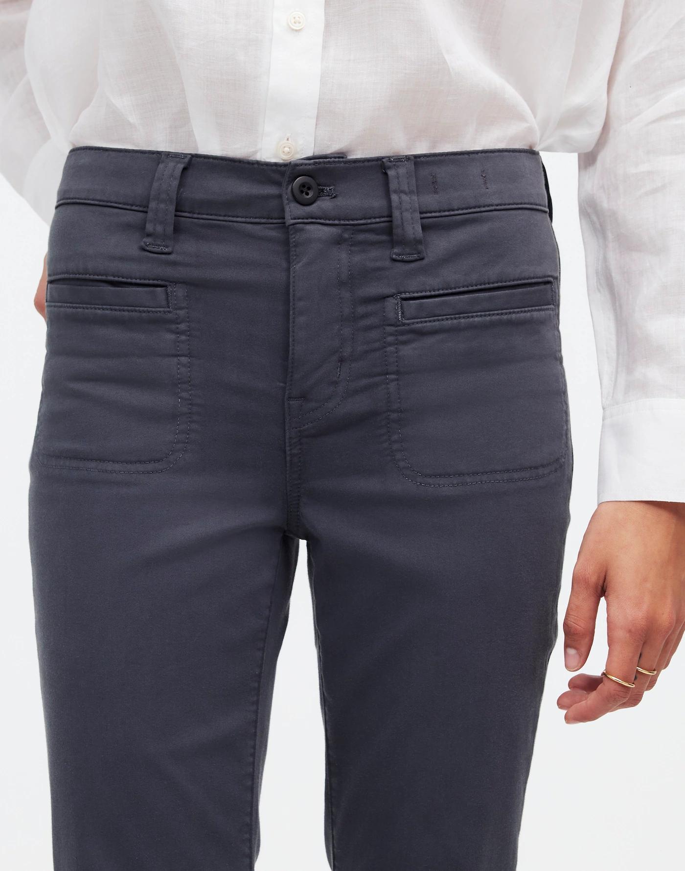 Tall Kick Out Crop Pants in Garment-Dyed Sateen Product Image