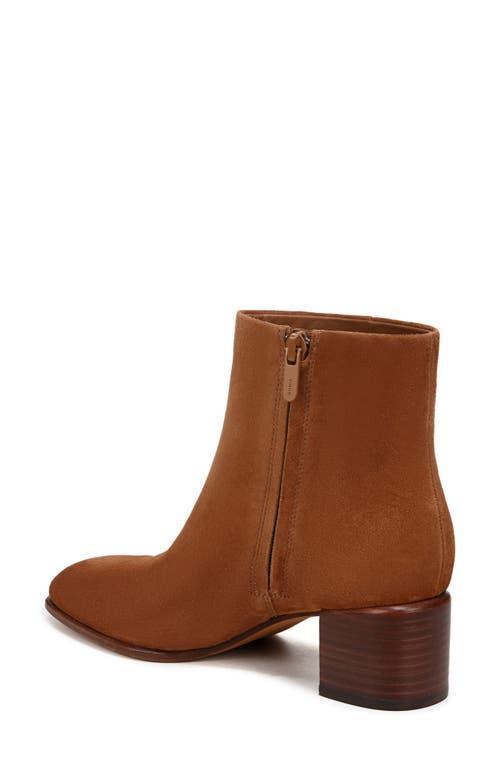 Suede Block-Heel Ankle Booties Product Image