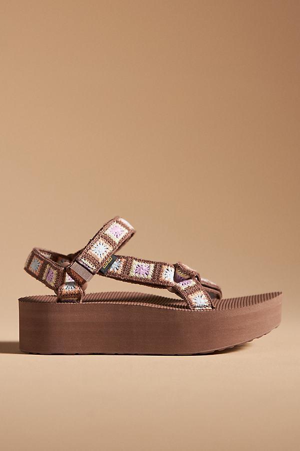 Teva Womens Flatform Crochet Outdoor Sandal Product Image
