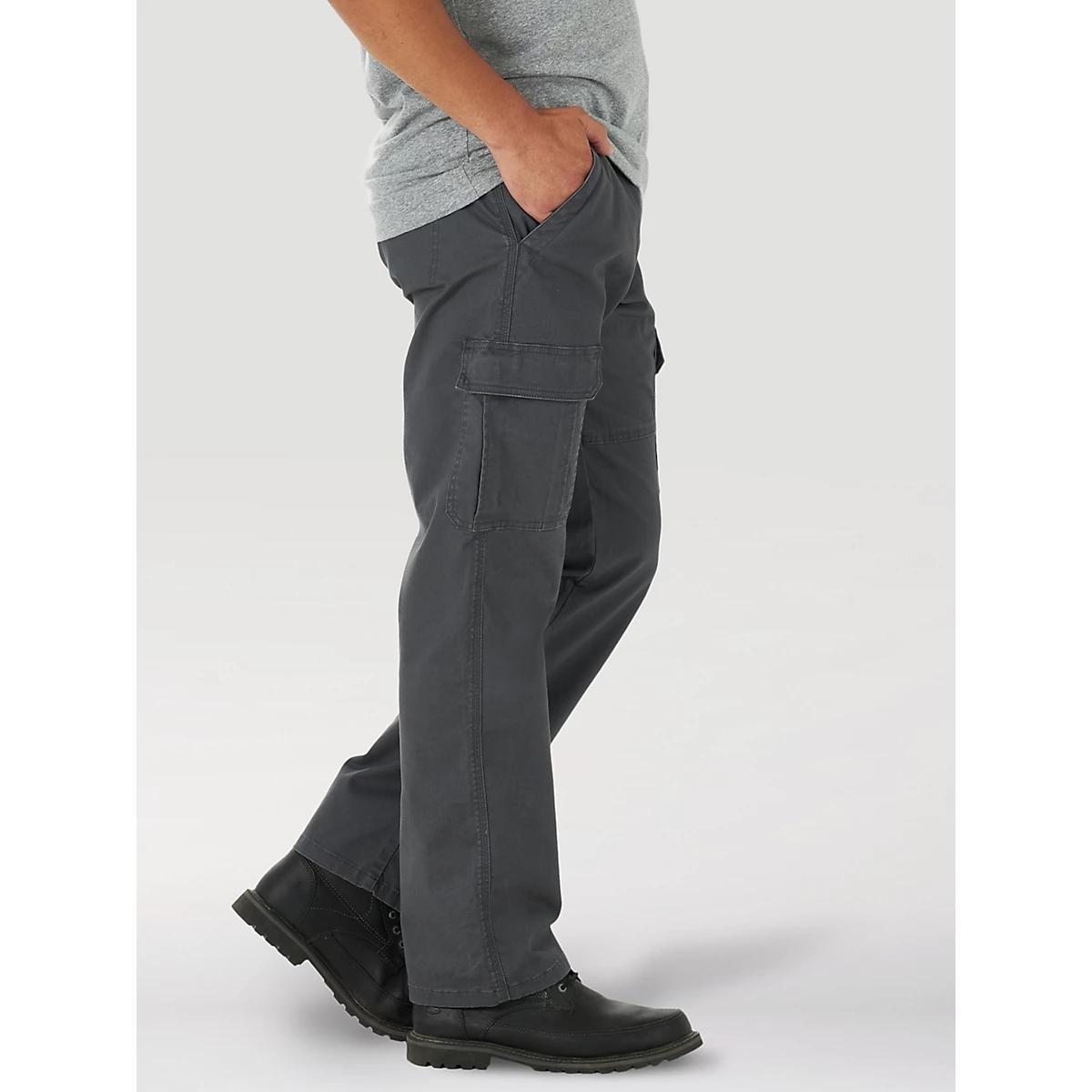 Wrangler® Men's Five Star Premium Relaxed Fit Flex Cargo Pant in Anthracite Product Image