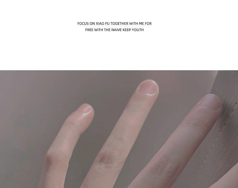 Heart Beaded Alloy Open Ring Product Image