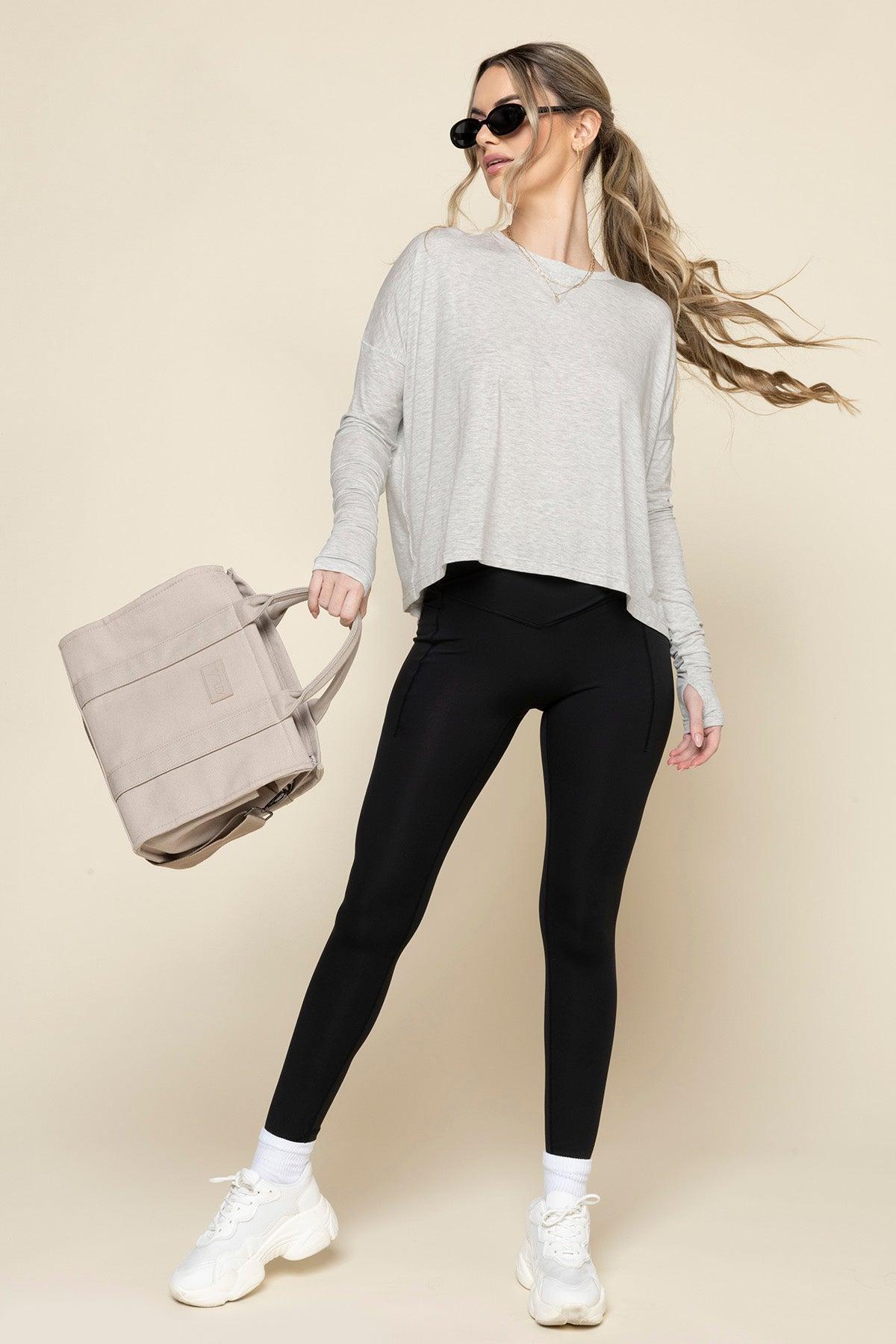 The Perfect Long Sleeve Top - Dusty Blue Product Image