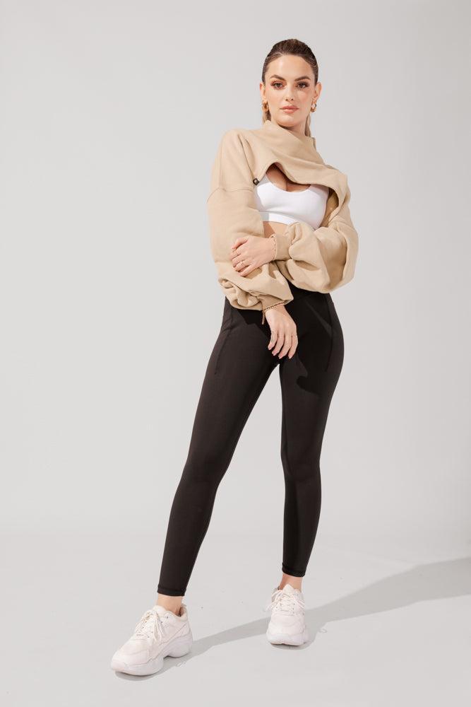 Mockneck Shruggie - Taupe Product Image