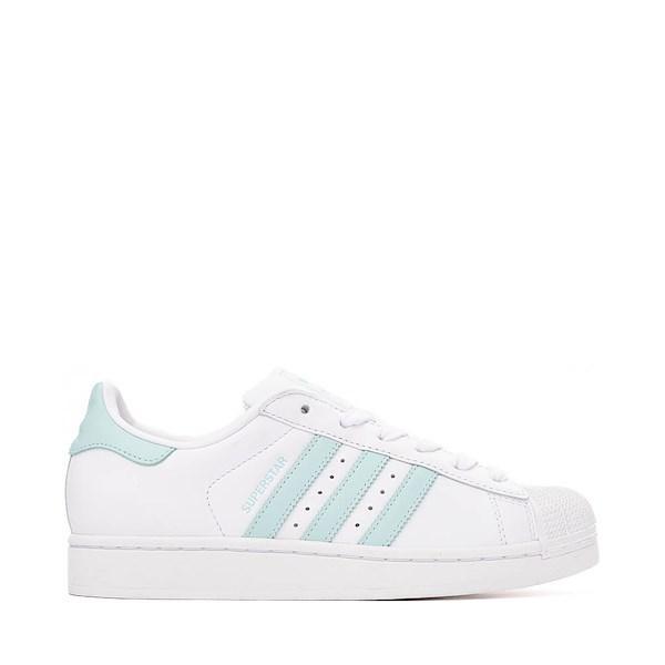 Womens adidas Superstar II Athletic Shoe - White / Semi Flash Aqua / Easy Mint Product Image