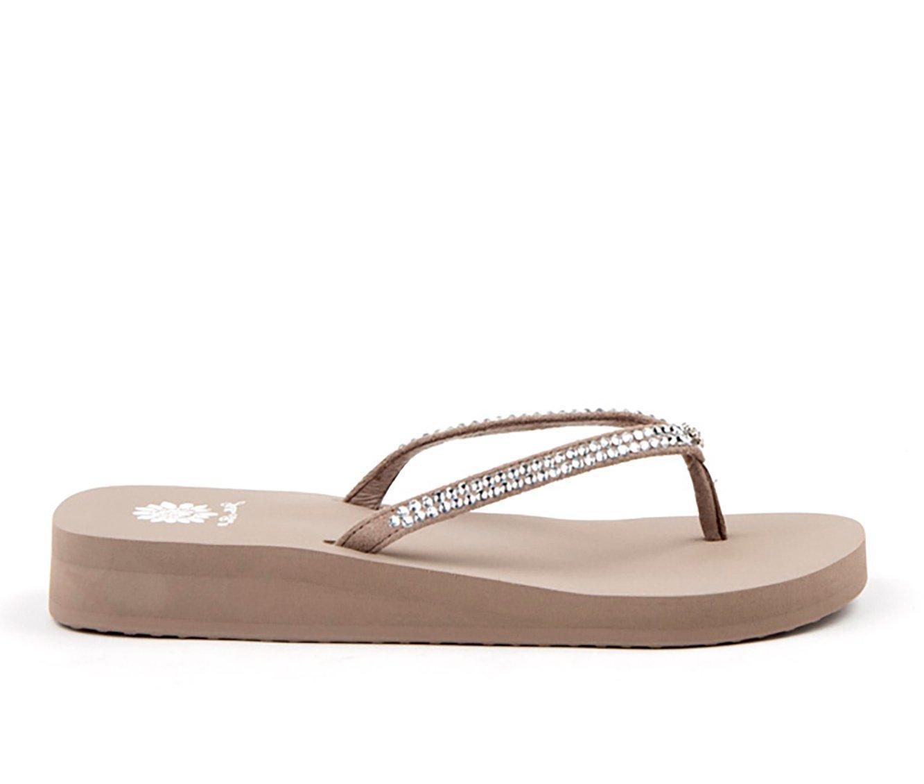 Women's Yellow Box Jello Flip-Flops Product Image