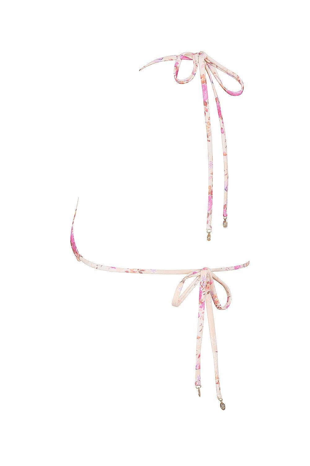 Caribe Floral Print Bikini Top Product Image