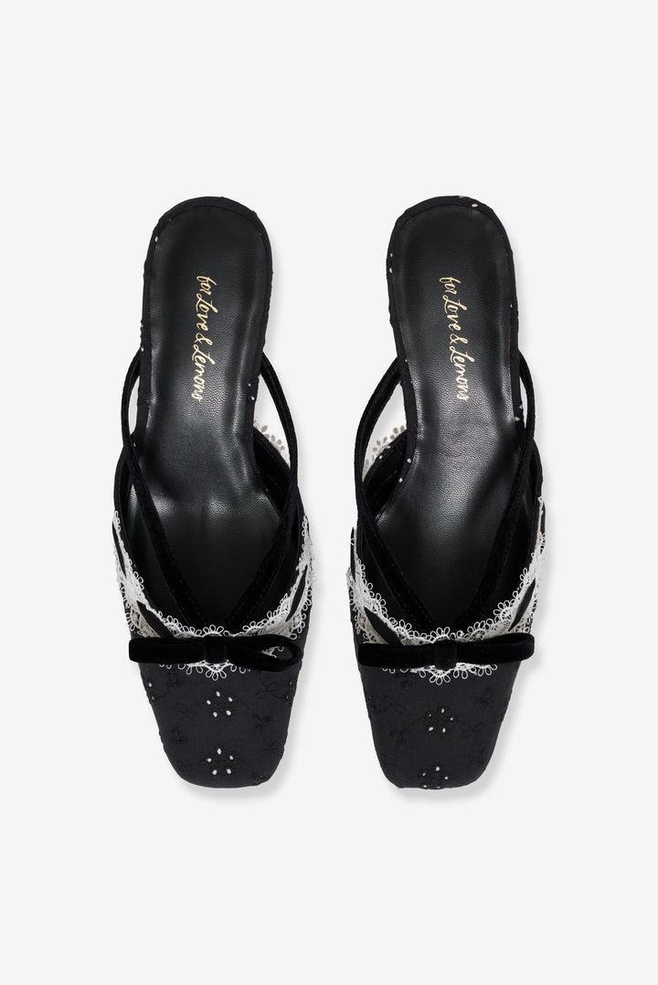 Liona Mule Heel — Black Product Image