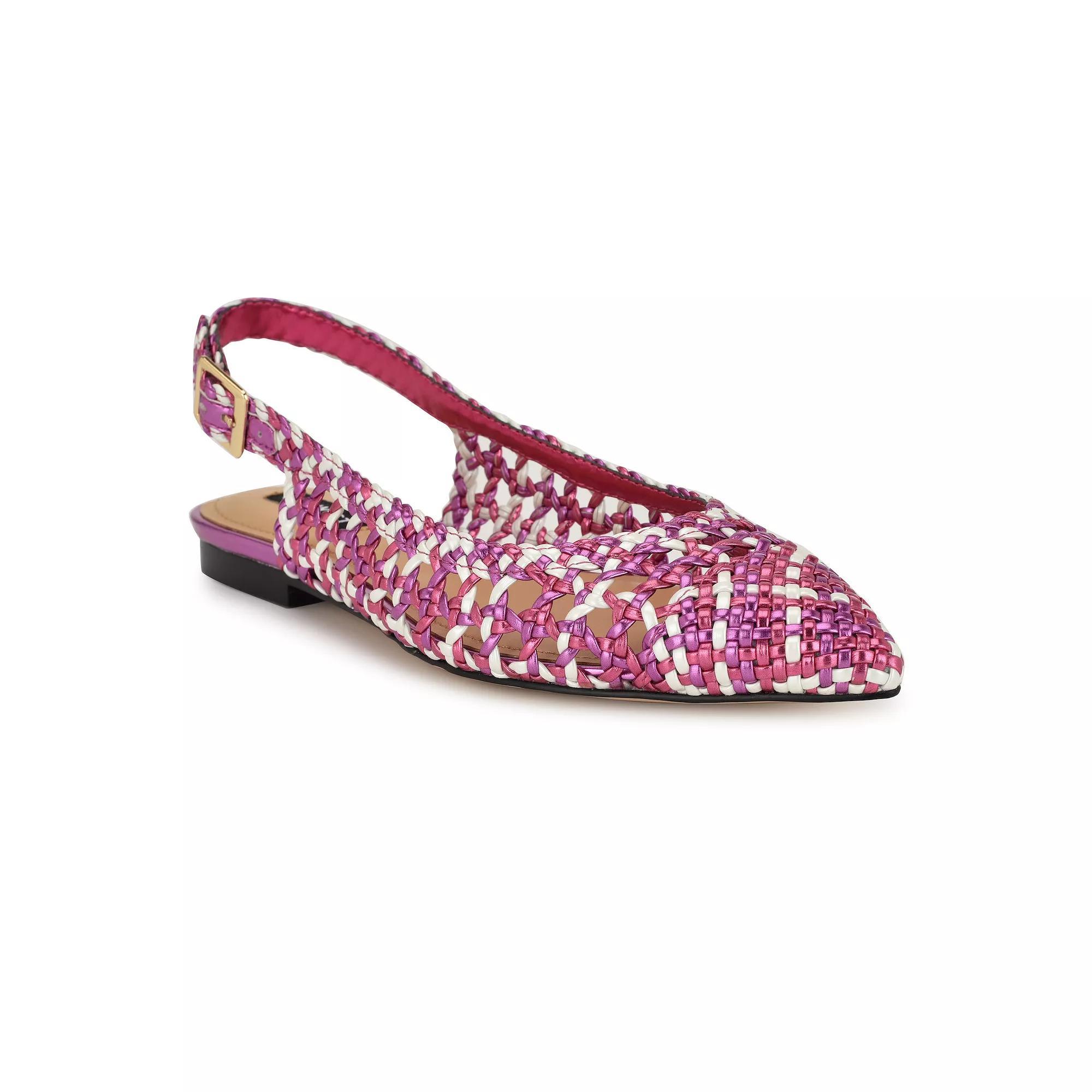Nine West Soel Women's Slingback Dress Flats, Size: 6, Pink Team Product Image