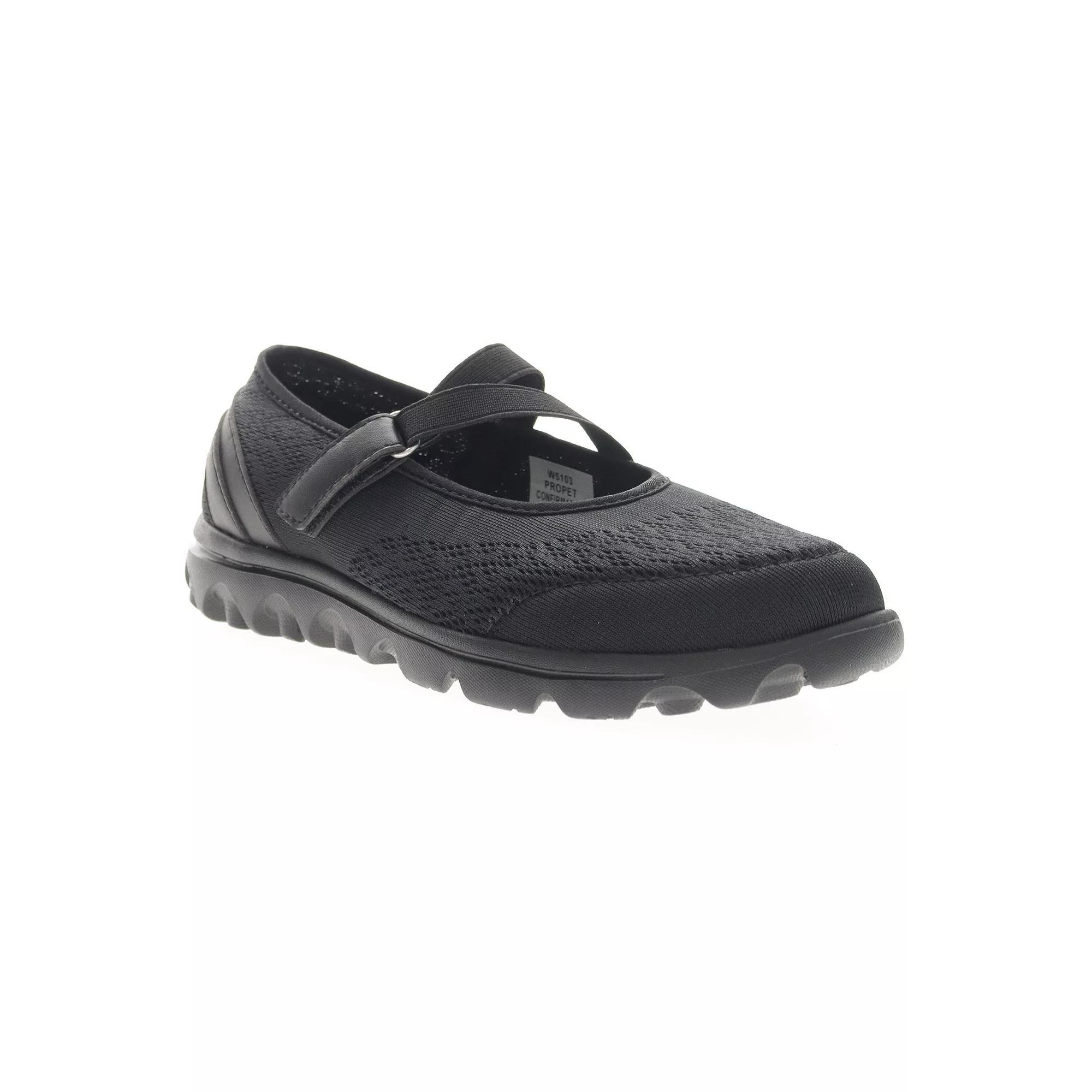 Propet TravelActiv Women's Mary Jane Walking Shoes, Size: 6 XW, All Black Product Image