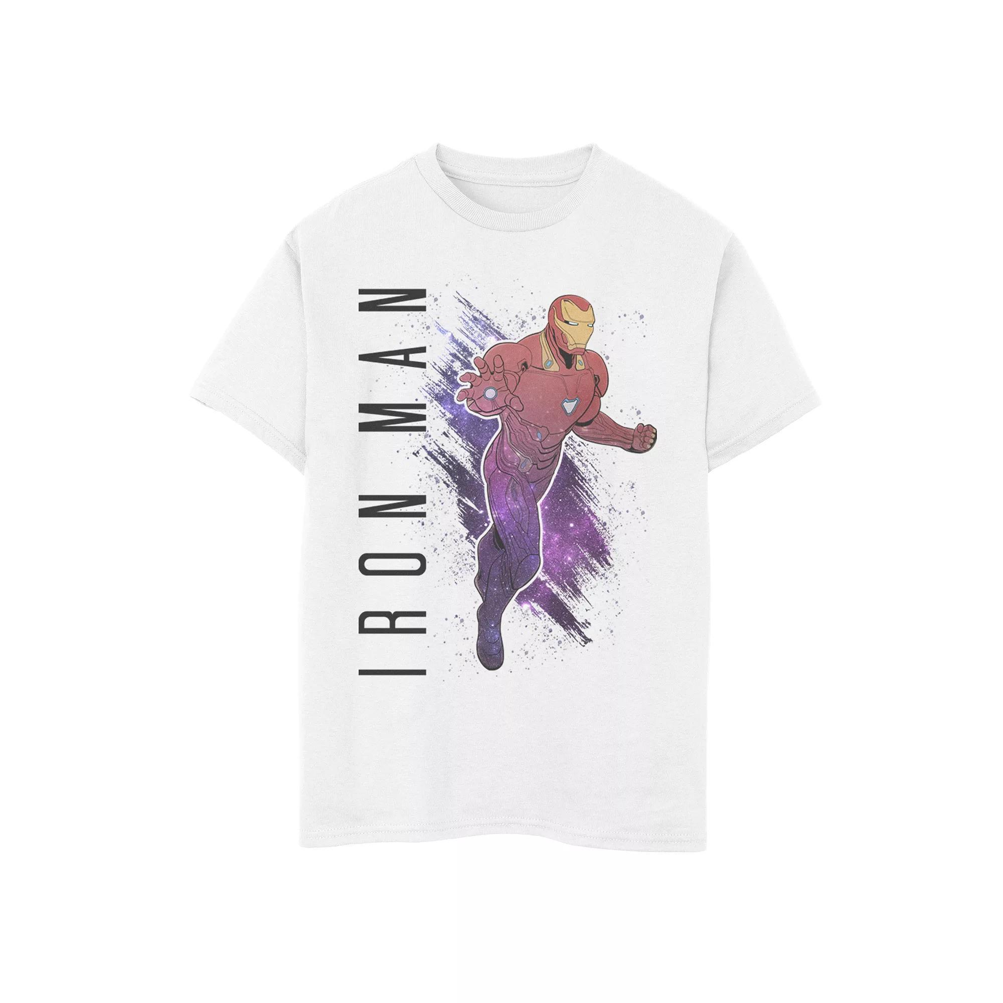 Boys 8-20 Marvel Avengers Endgame Iron Man Galaxy Painted Graphic Tee, Boys Product Image