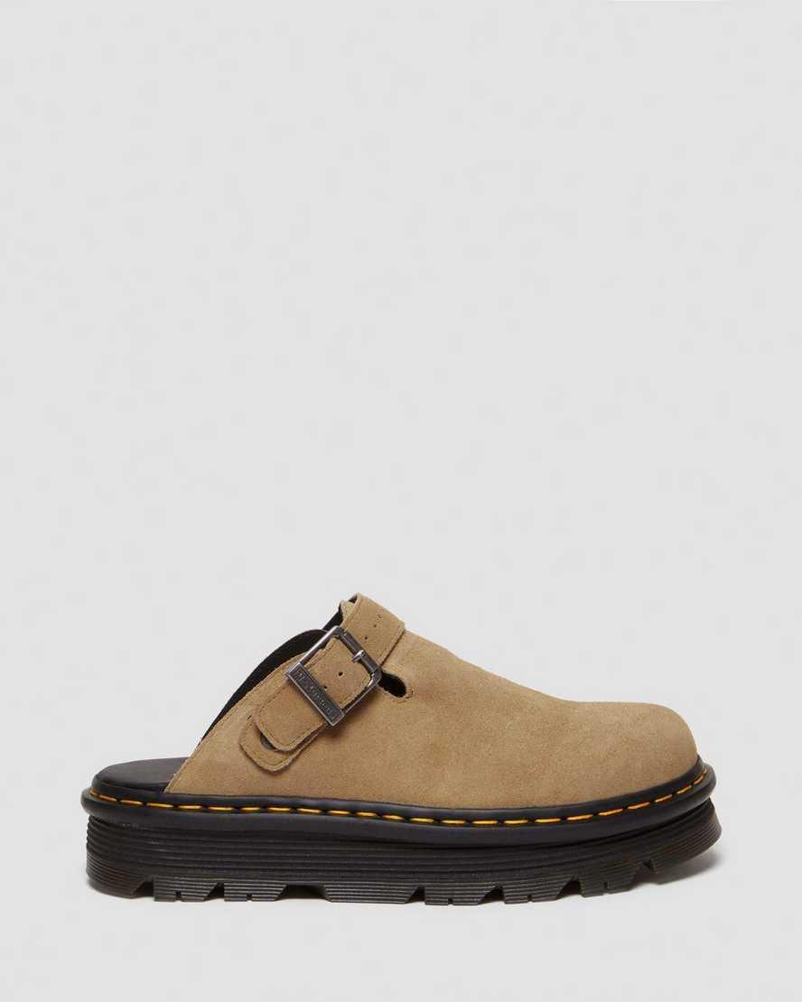 Dr. Martens Womens Zebzag Suede Slingback Mule Sandals Product Image