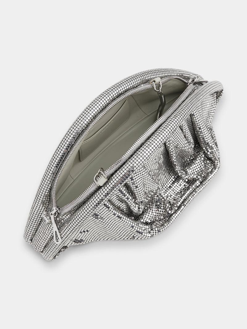 SILVER MESH EVENING CLUTCH Product Image