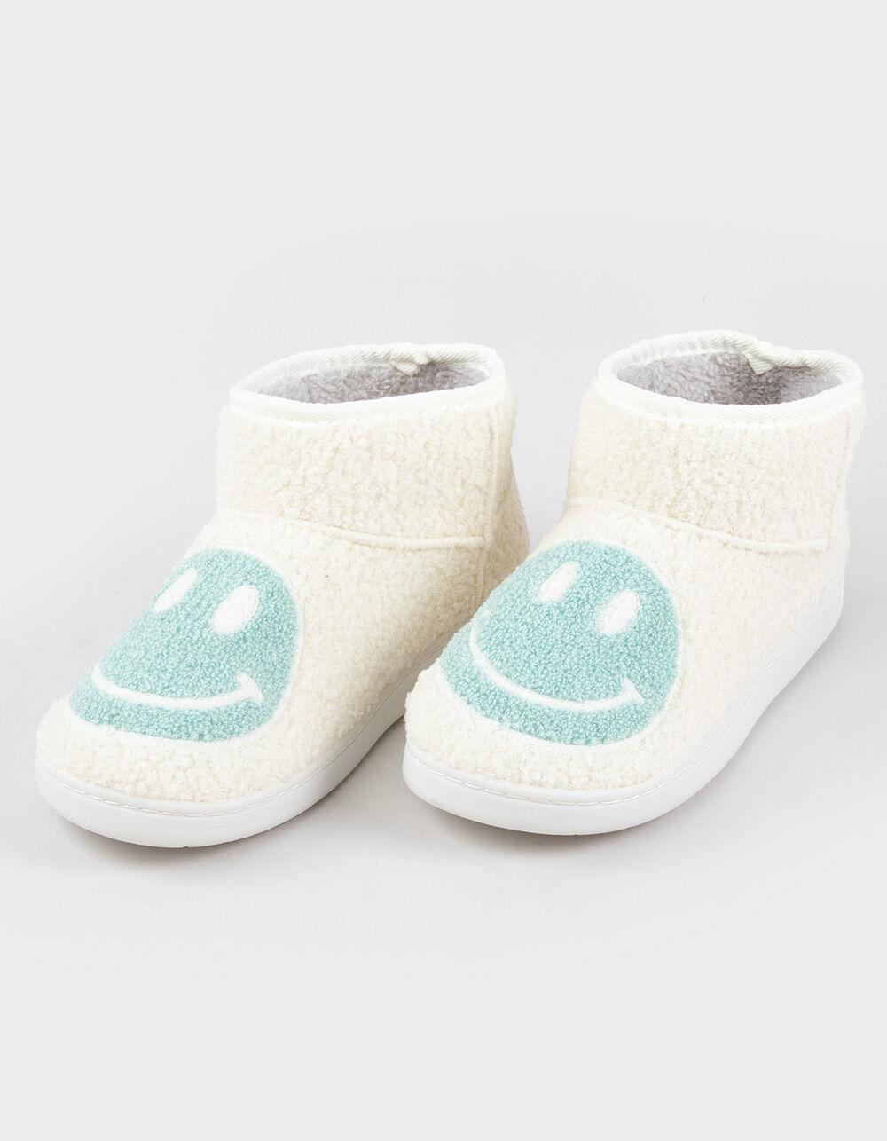 MIA Chill Happy Face Womens Bootie Slippers Product Image
