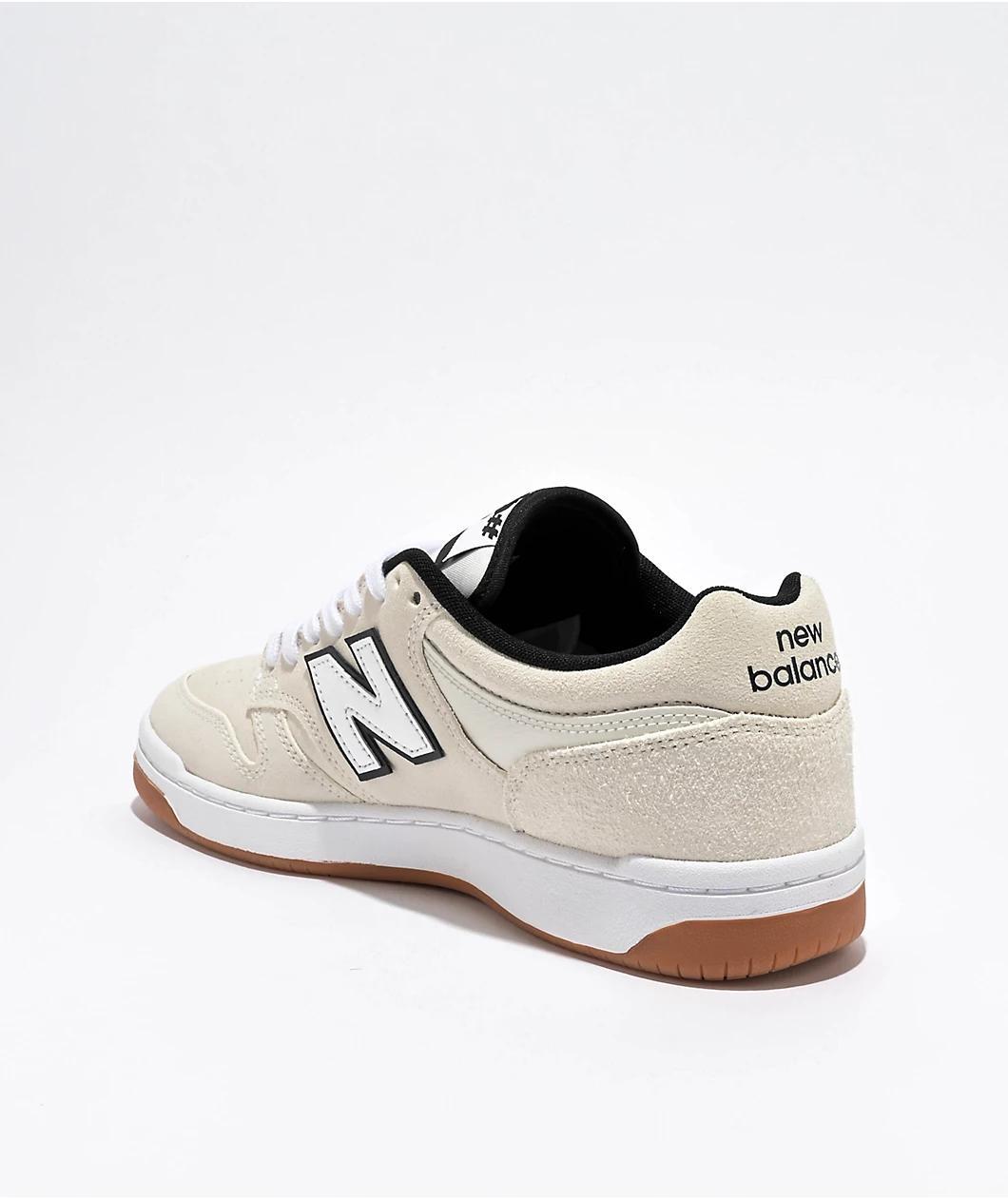 New Balance Numeric 480 Cream & White Shoes Product Image