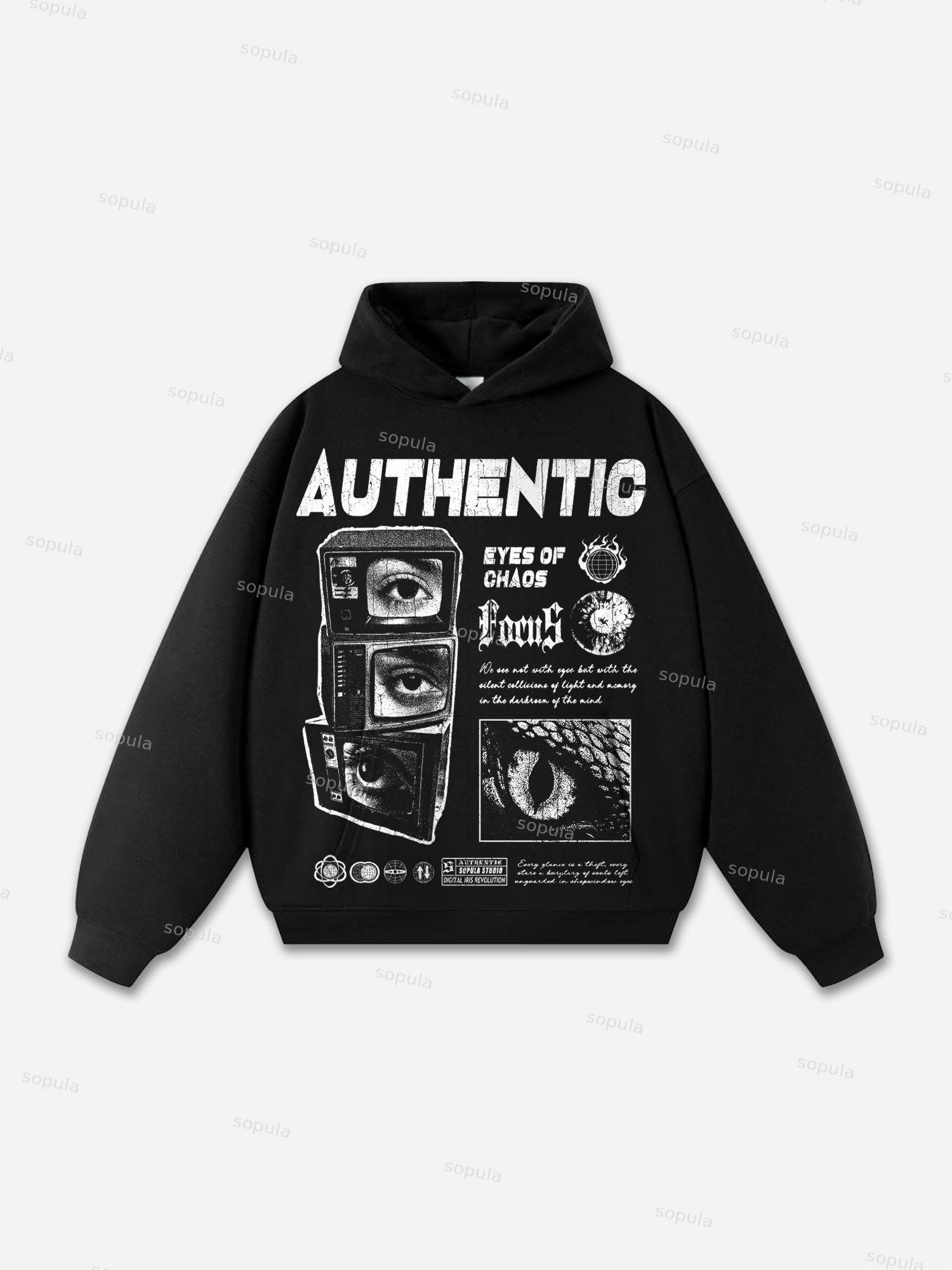 Vintage Eye Graphic Hoodie Product Image