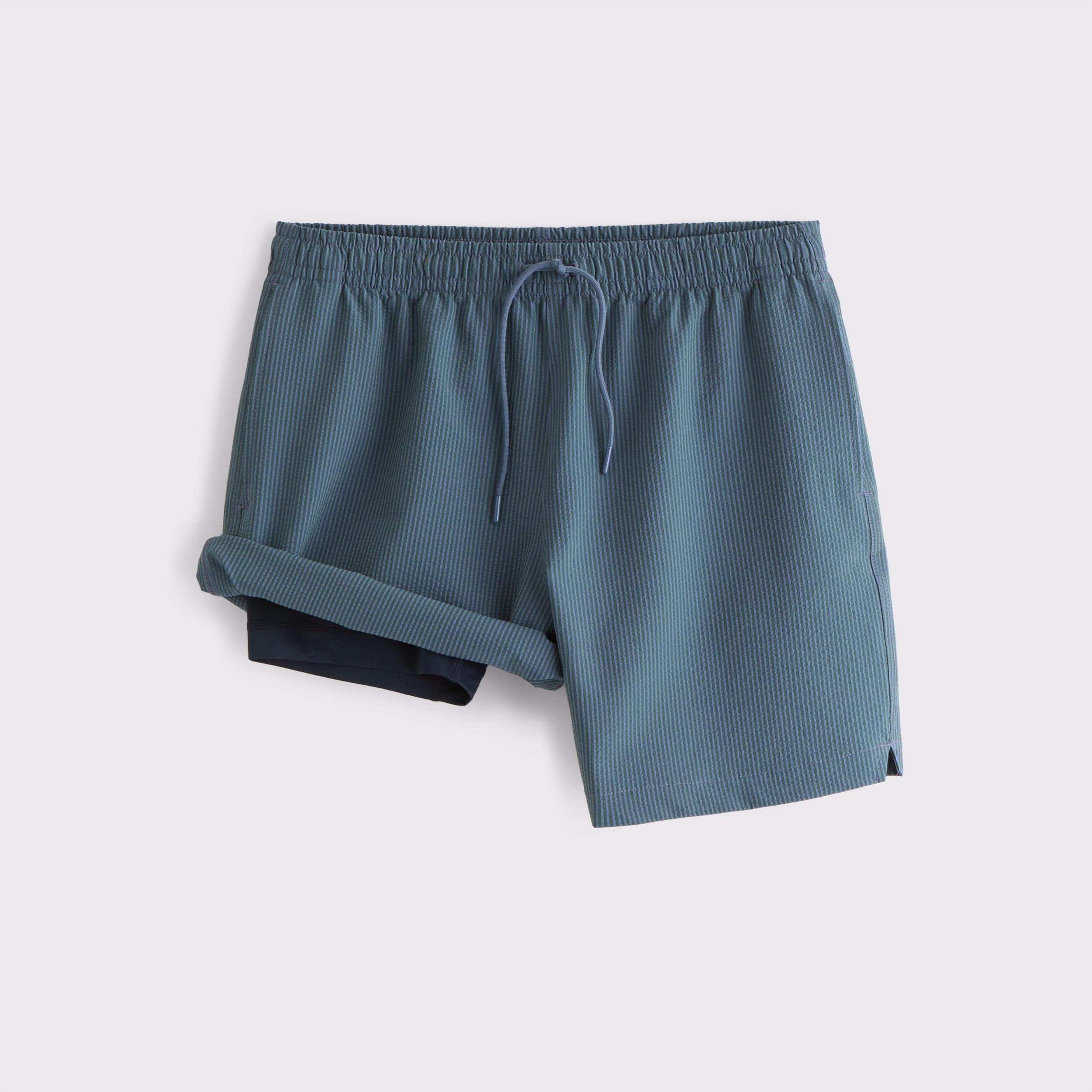Pull-On Seersucker Swim Trunk Product Image