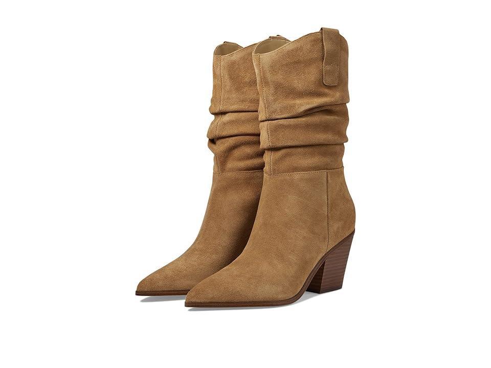 Nine West Kadon Women's Pointy Toe Block Heel Dress Booties, Size: 8.5, Red Suede Product Image