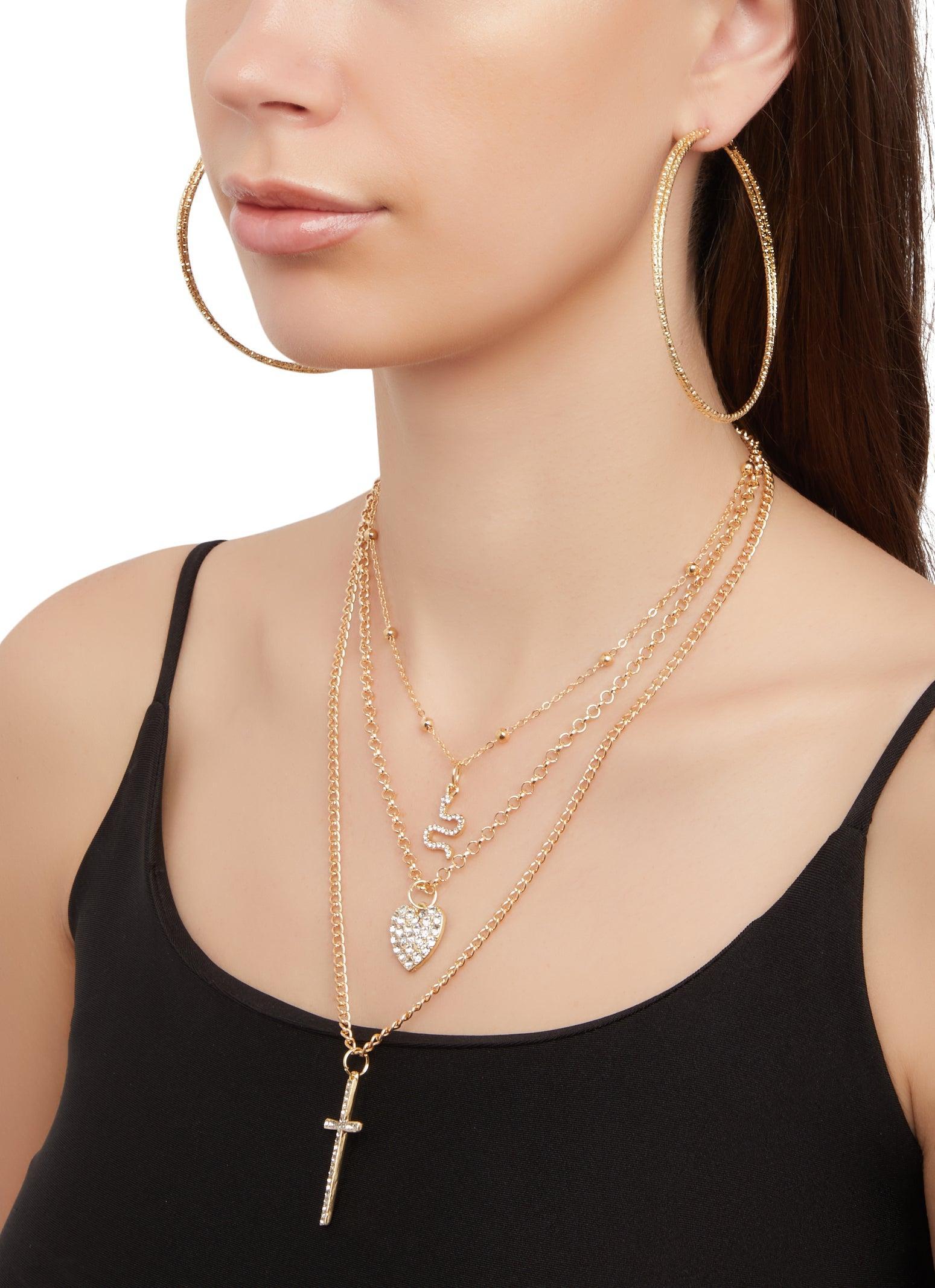 Assorted Stud and Hoop Earring Set of 6 Female Product Image