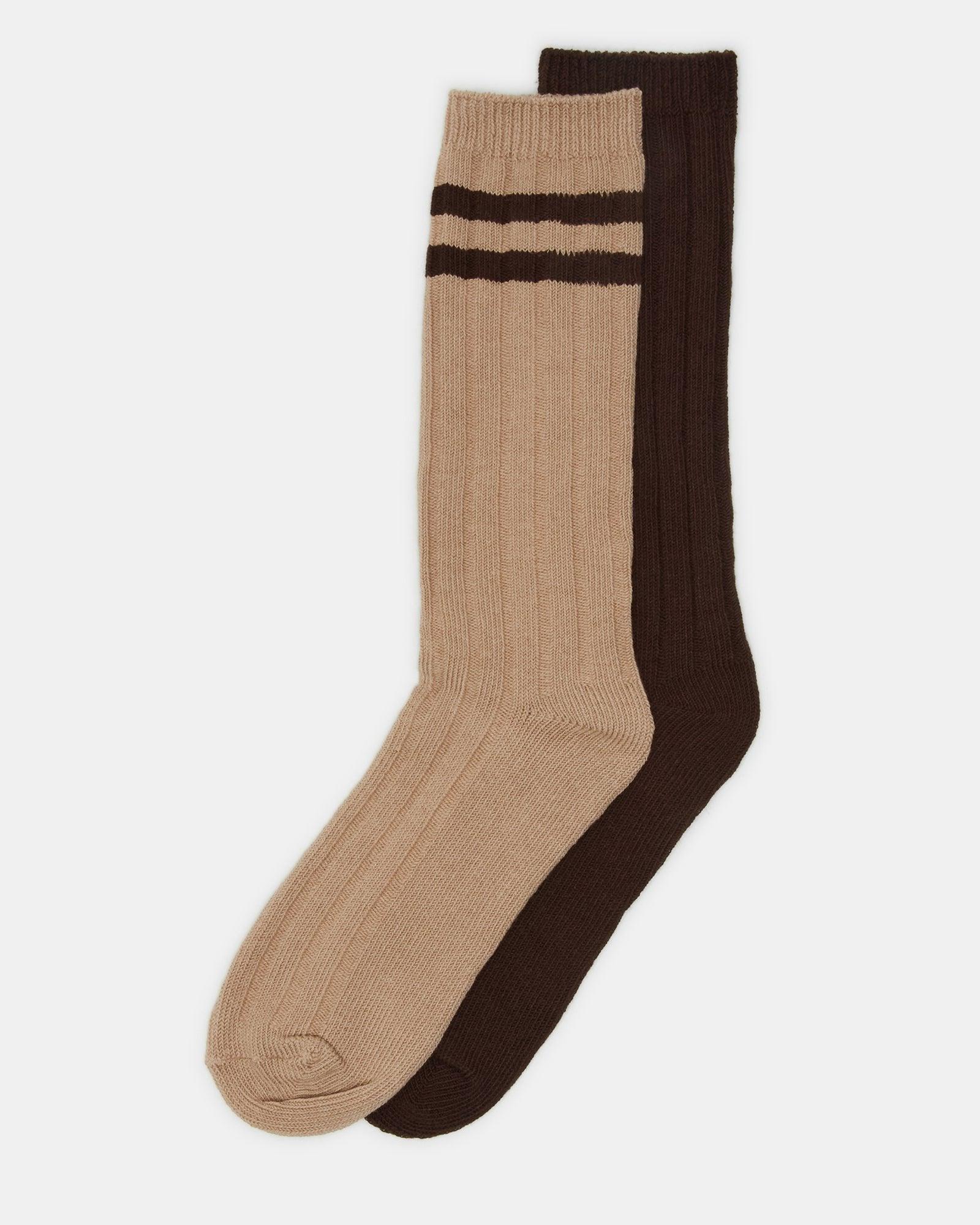 BOOT SOCKS TAN/MULTI Female Product Image