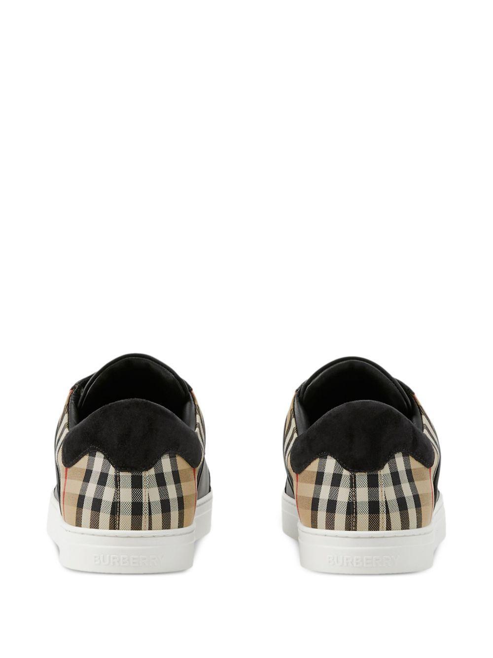 Vintage check-print sneakers Product Image