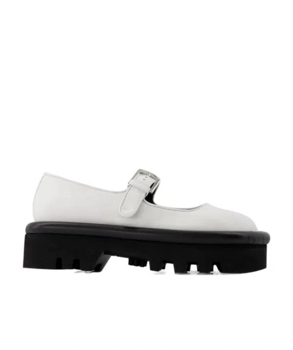 JW ANDERSON Bumper-tube Round-toe Mary Janes In Black Product Image