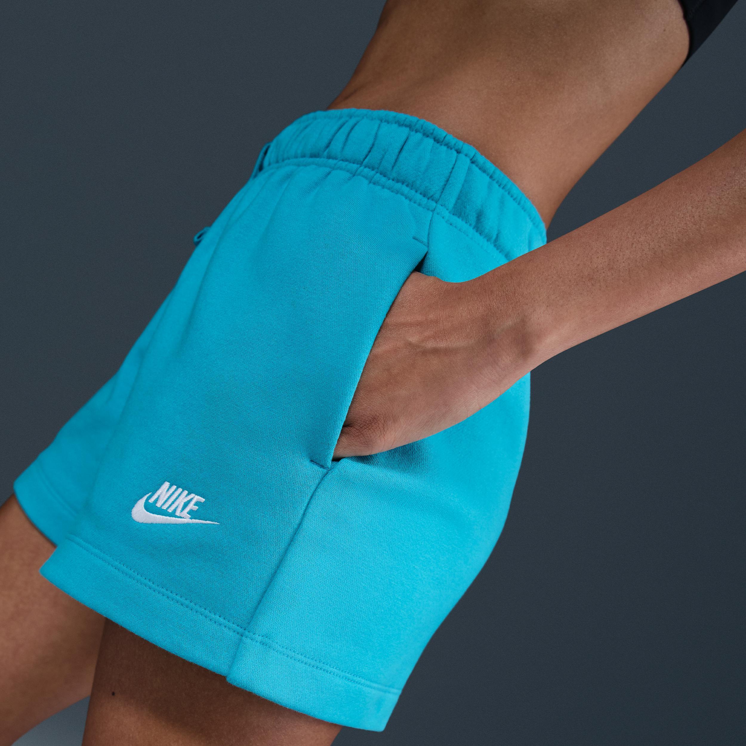 Women's Nike Sportswear Club Fleece Midrise Shorts, Size: Large, Dusty Cactus Product Image